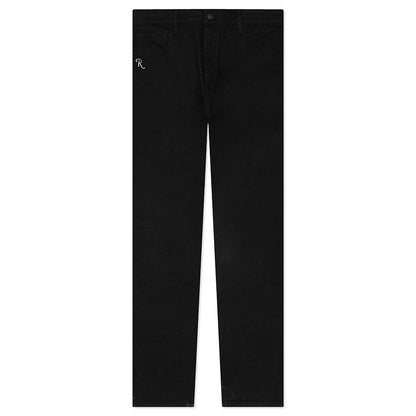 Slim Fit Denim Pants - Black