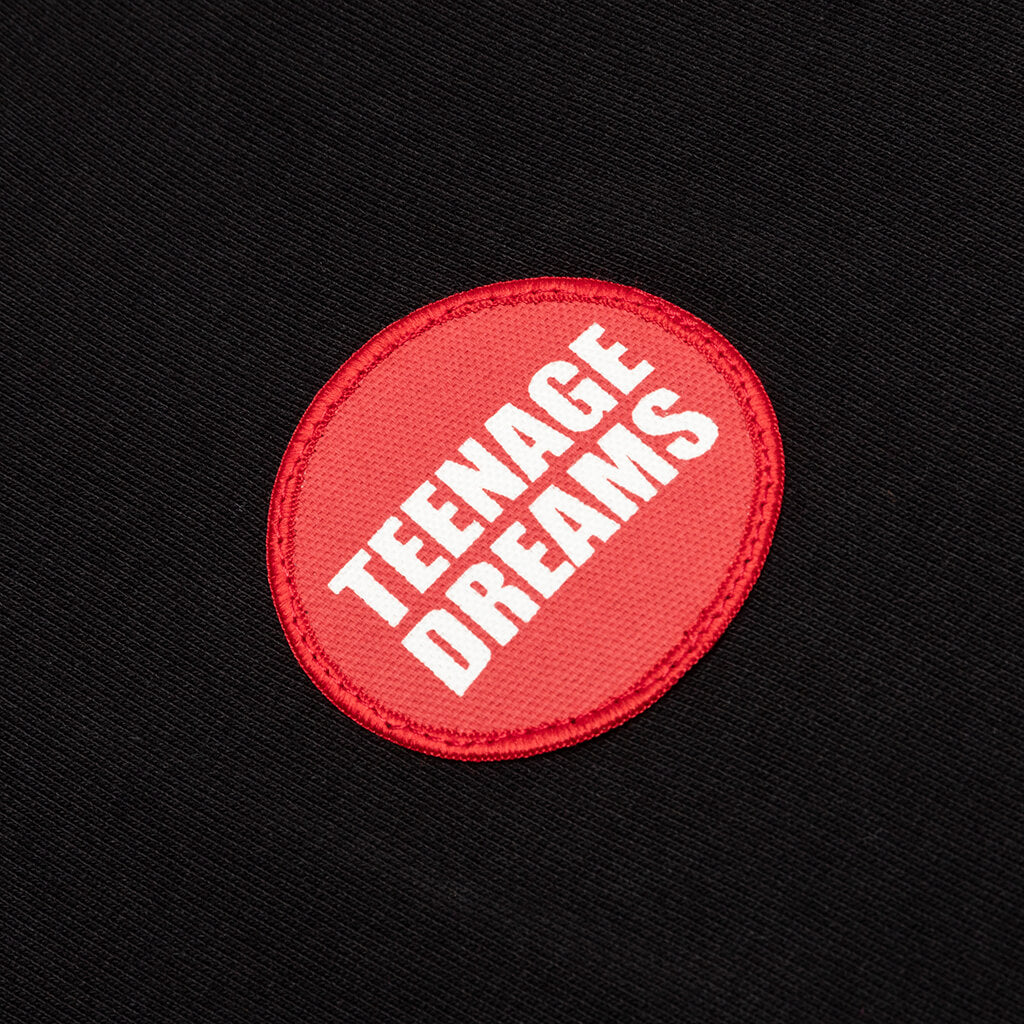 Teenage Dreams Oversized Hoodie - Black