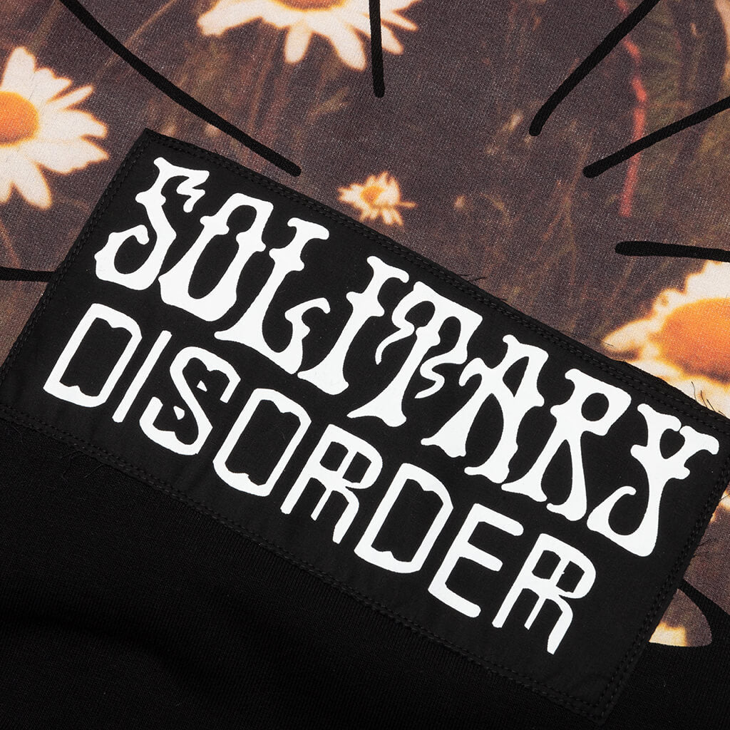 Teenage Dreams Oversized Zipped Hoodie - Black