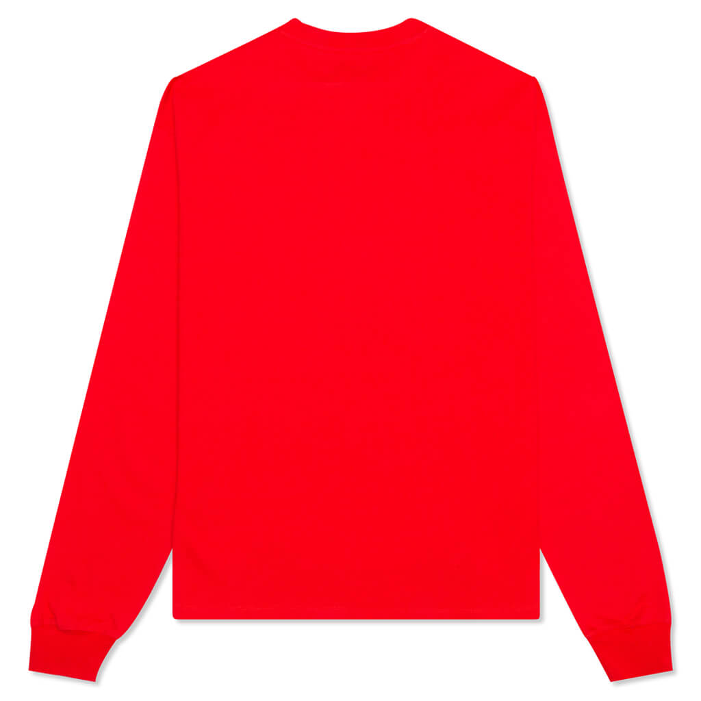 PC Foil Logo L/S Tee - Red