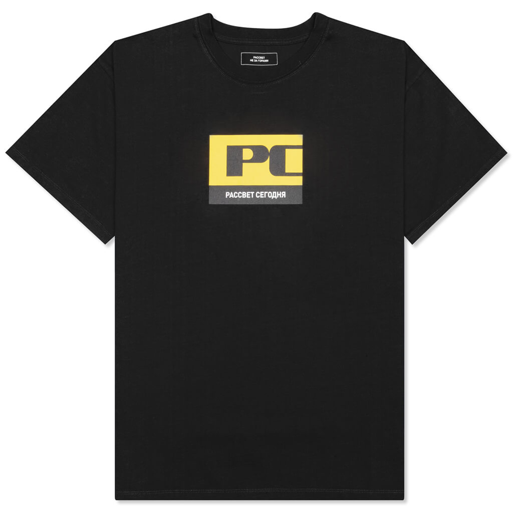 PC Square Box Logo S/S Tee - Black