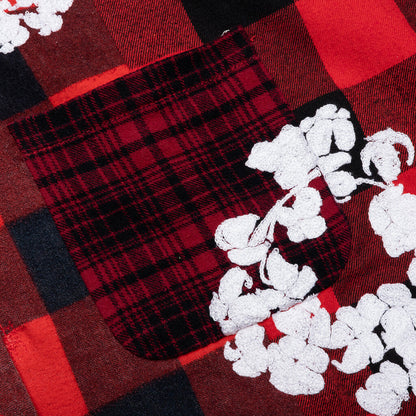 Readymade x Denim Tears Check L/S Shirt - Red