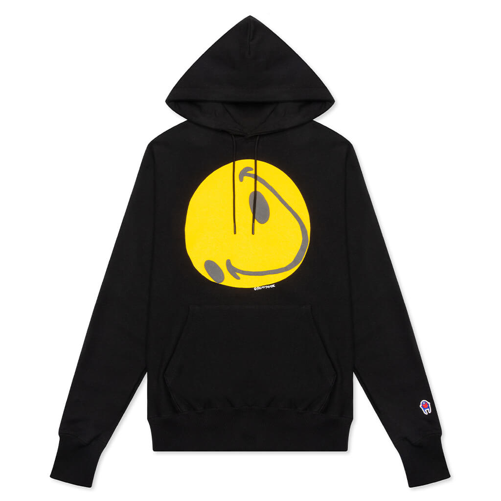 Collapsed Face Hoodie - Black