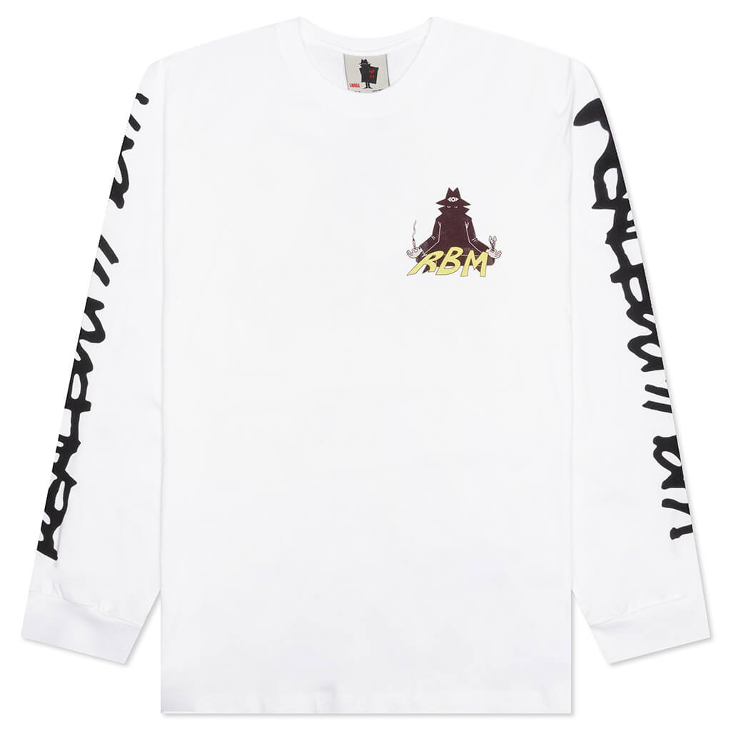 Piano Meditation L/S Tee - White