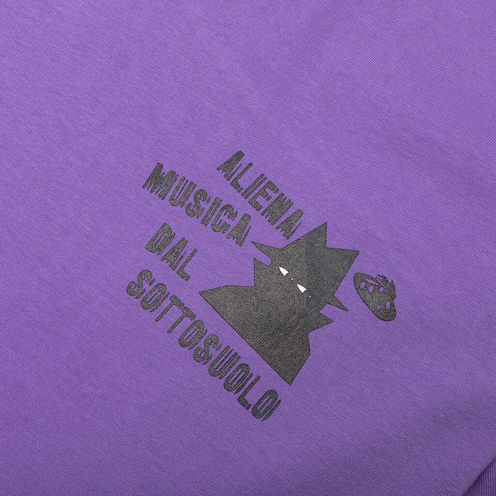 Space Bass S/S Tee - Dusty Purple