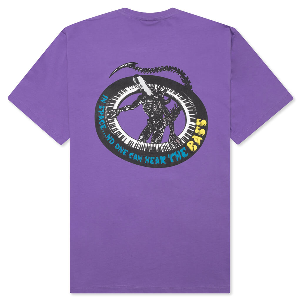 Space Bass S/S Tee - Dusty Purple