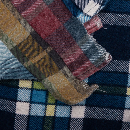 Rebuild by Flannel Shirt 7 Cuts Shirt - Blue/Yellow