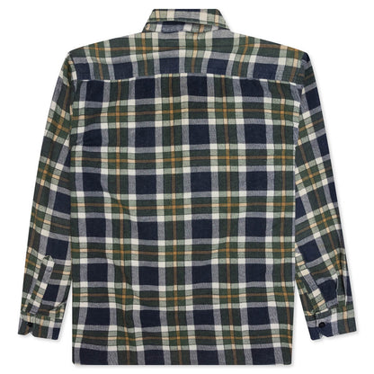 Rebuild by Flannel Shirt Ribbon Shirt - Navy/Black