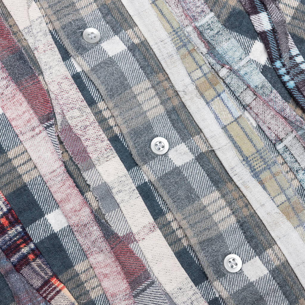Rebuild by Flannel Shirt Ribbon Shirt / Reflection - Brown/Navy