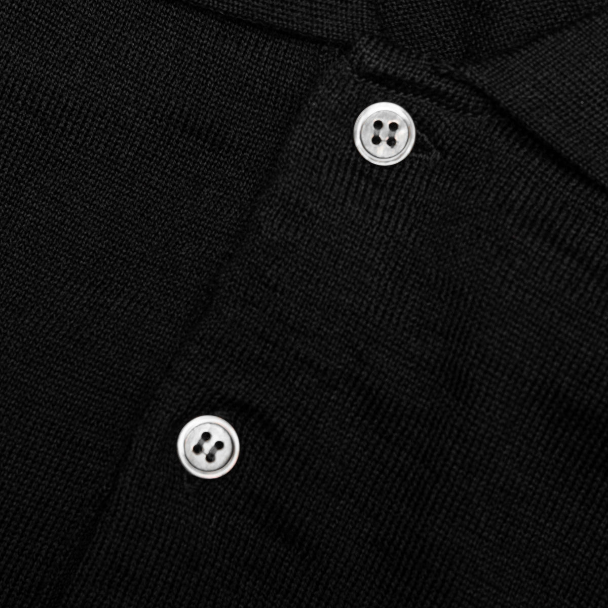 Red Emblem S/S Polo Neck - Black