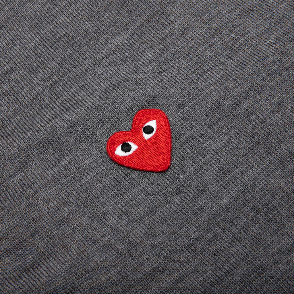 Red Emblem S/S Polo Neck - Grey