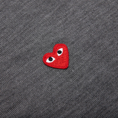Red Emblem S/S Polo Neck - Grey