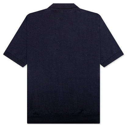 Red Emblem S/S Polo Neck - Navy