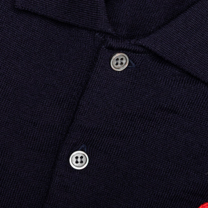 Red Emblem S/S Polo Neck - Navy