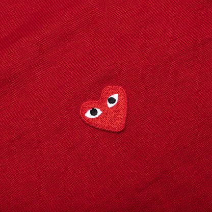 Red Emblem S/S Polo Neck - Red
