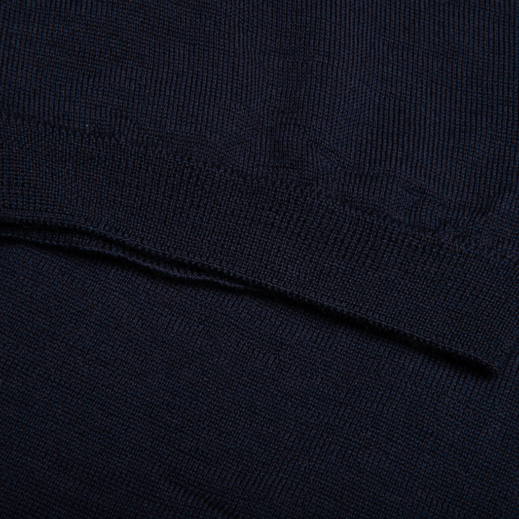 Red Emblem S/S V Neck Cardigan - Navy