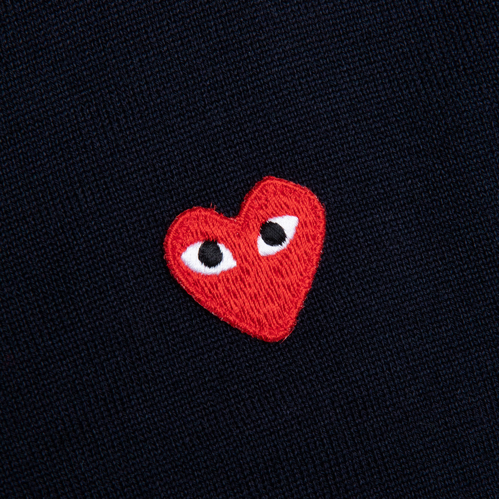 Red Emblem S/S V Neck Sweater - Navy