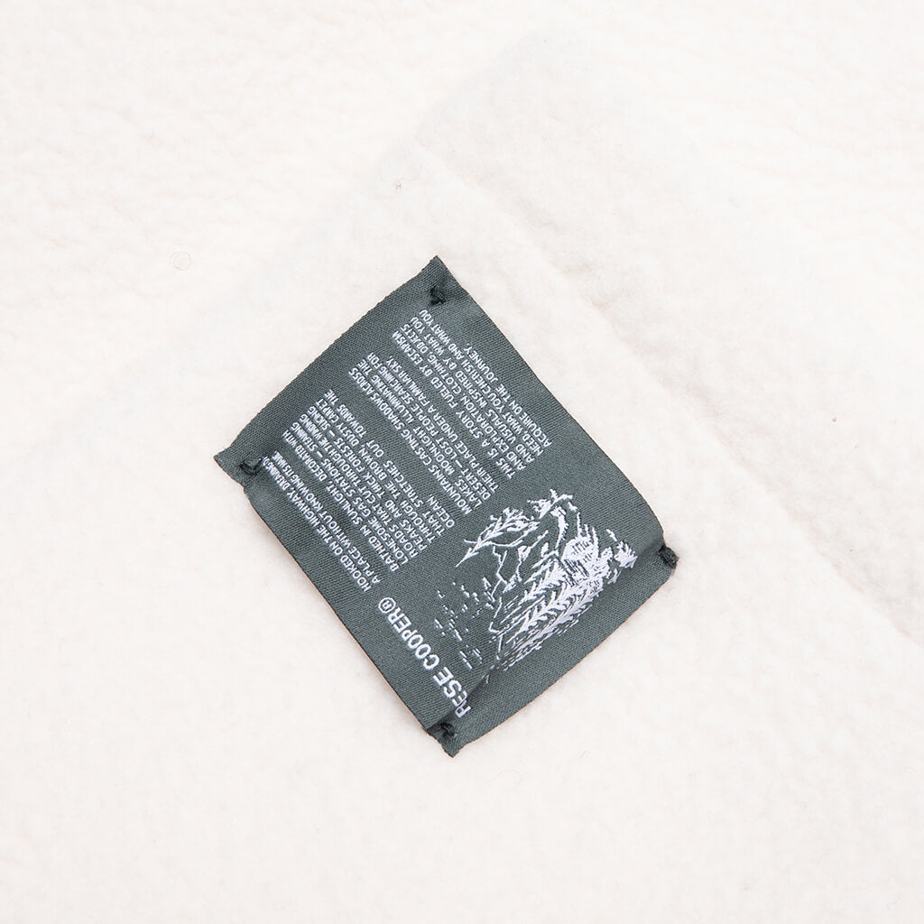 Cropped Sherpa Fleece - Cream