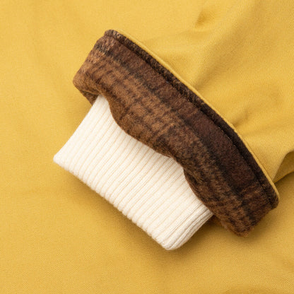 Flannel Lined Cotton Canvas Cargo Jacket - Hotshot Yellow