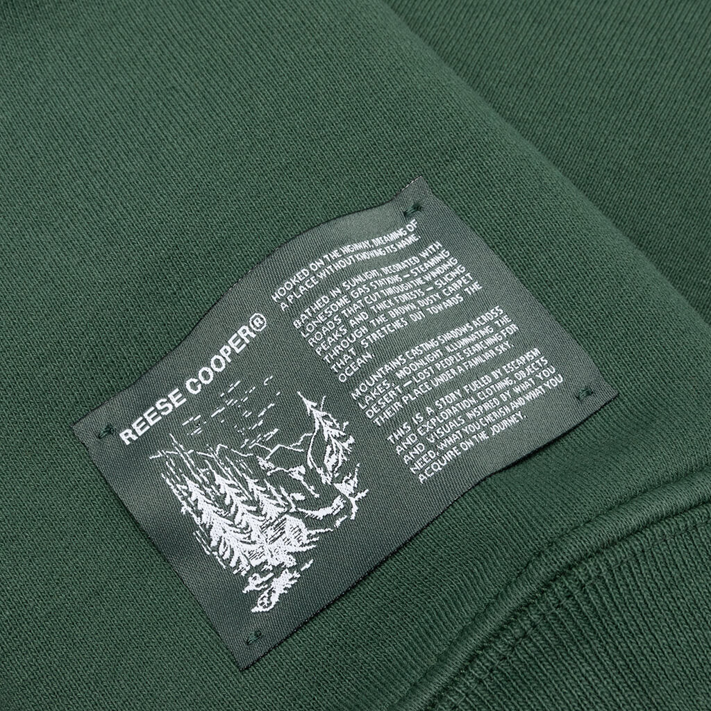 Forest Collegiate Hooded Sweatshirt - Forest Green