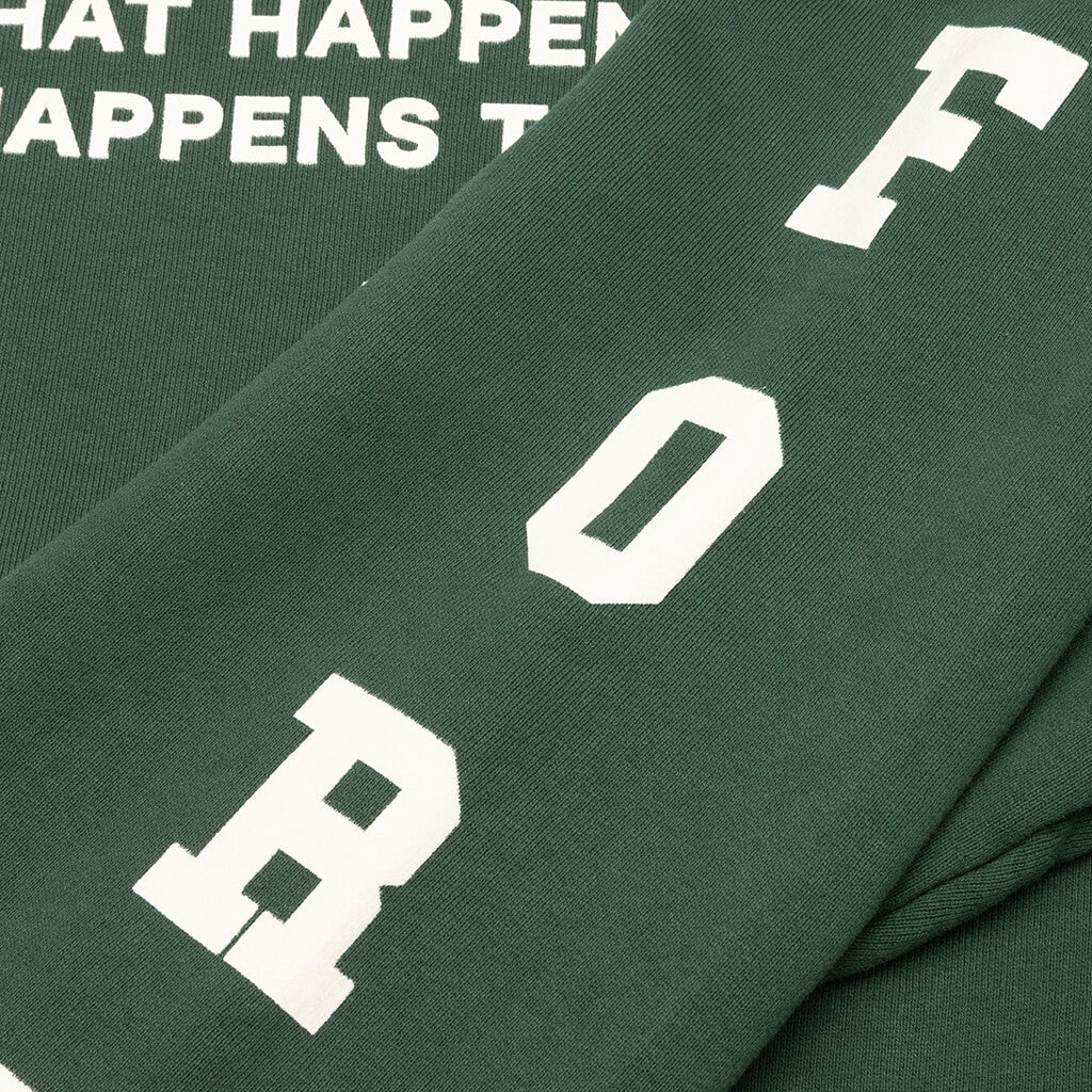 Forest Collegiate Hooded Sweatshirt - Forest Green
