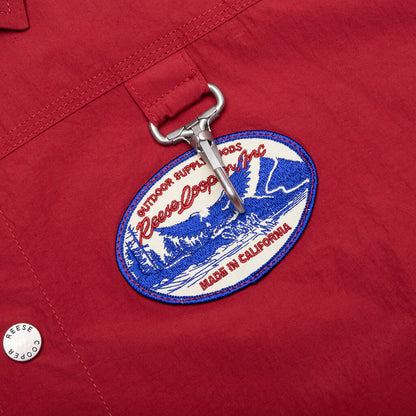 Patches Nylon Coaches Jacket - Red