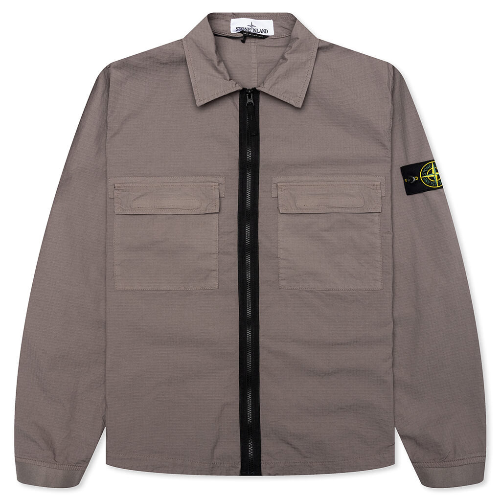 Regular Fit Overshirt - Dove Grey