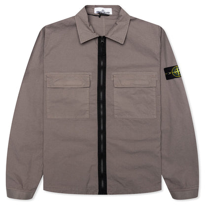 Regular Fit Overshirt - Dove Grey