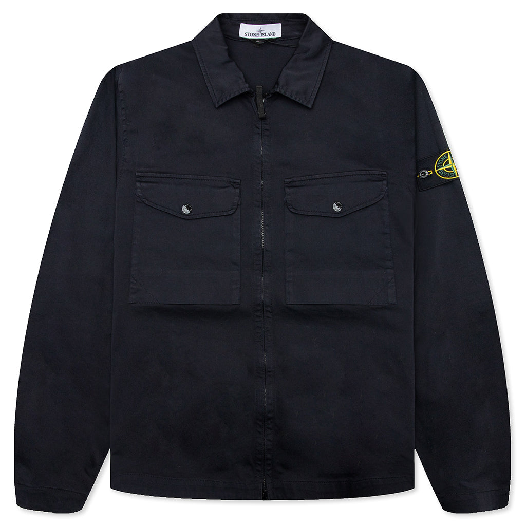 Regular Fit Overshirt - Navy Blue