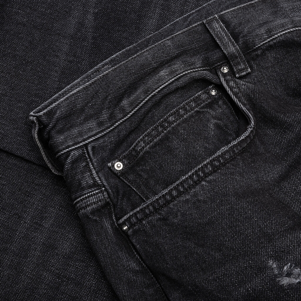 Released Hem Straight Jean - Vintage Black