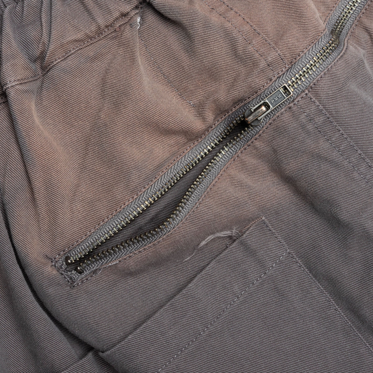 Repaired Butt Zip Pant - Grey