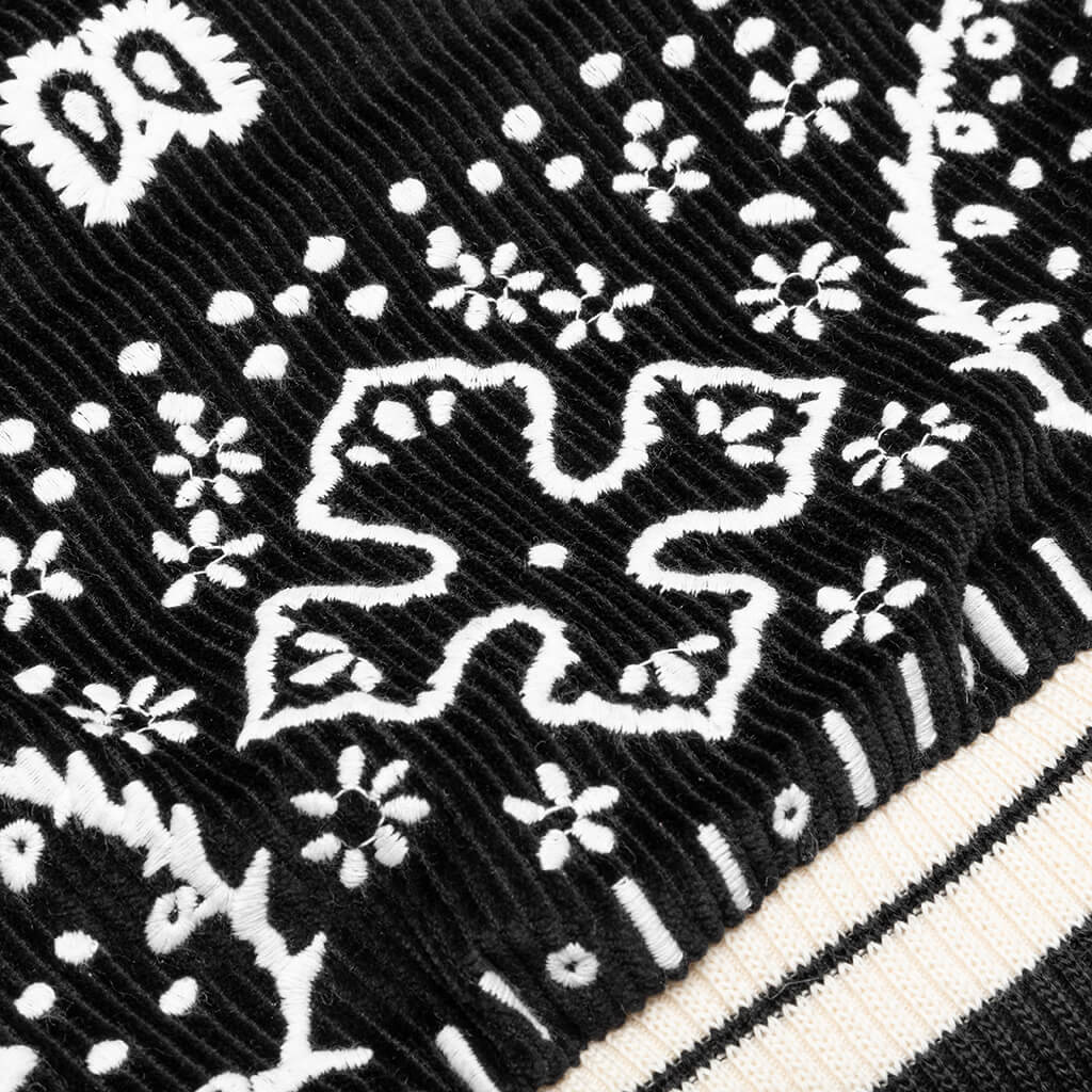 Bandana Bomber Jacket - Black/White