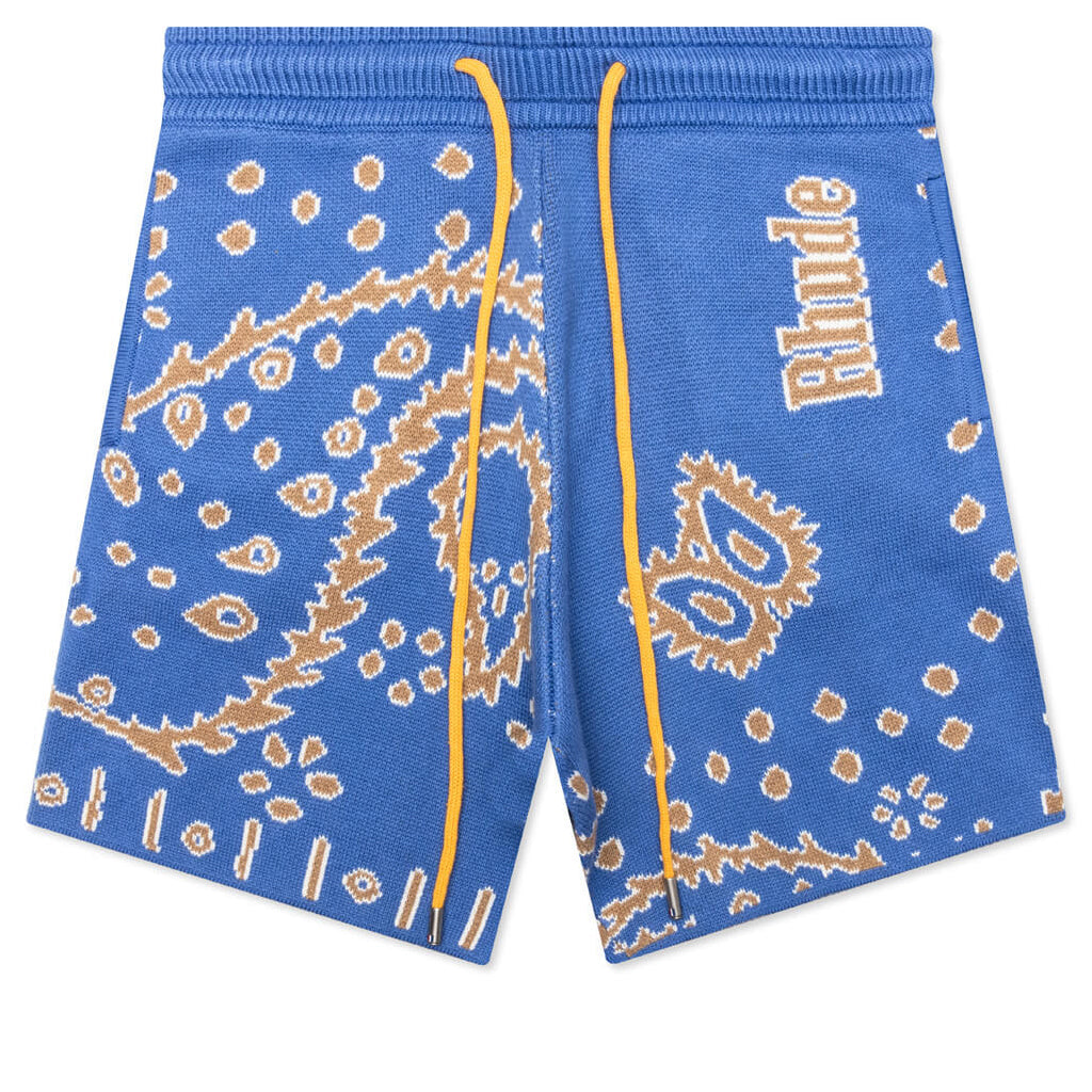 Bandana Knit Short - Light Blue