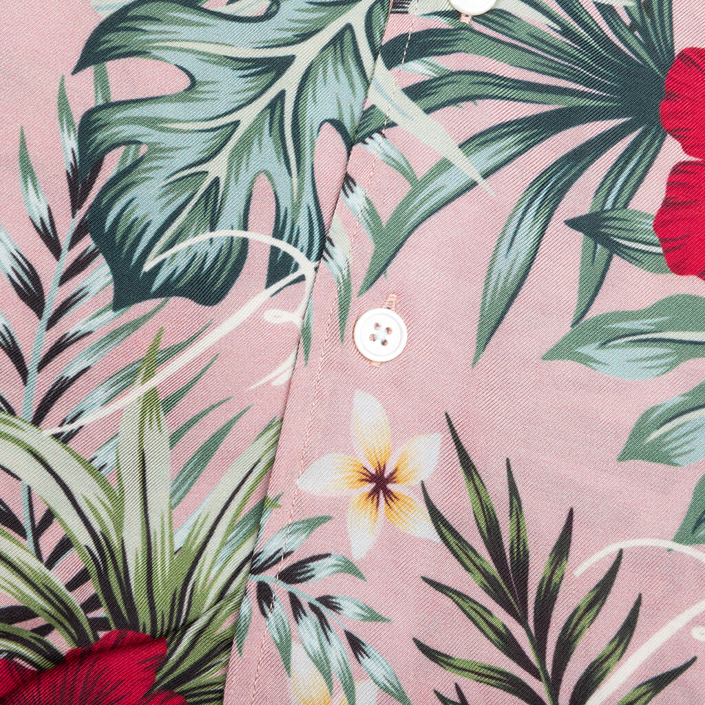 Hawaiian Logo Rayon Shirt - Mauve/Multi