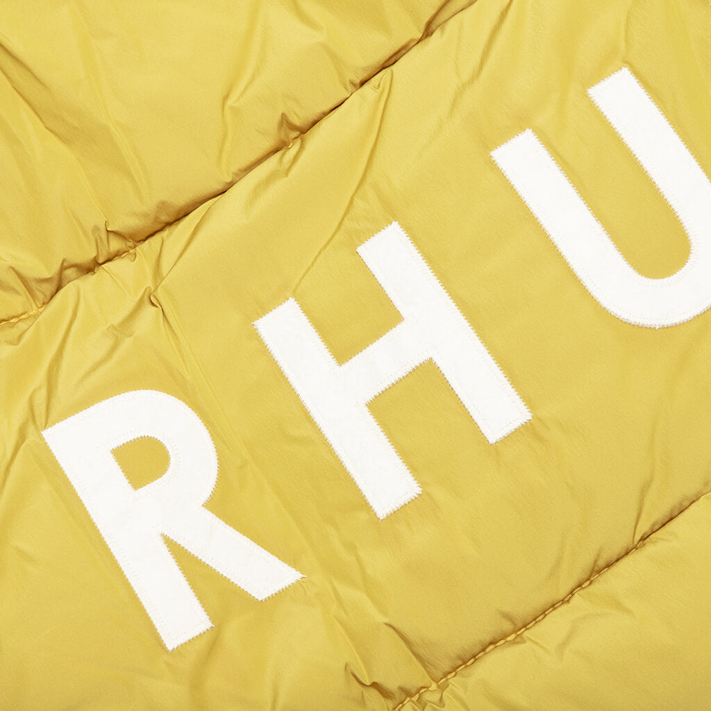Logo Puffer Jacket - Mustard