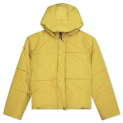 Logo Puffer Jacket - Mustard