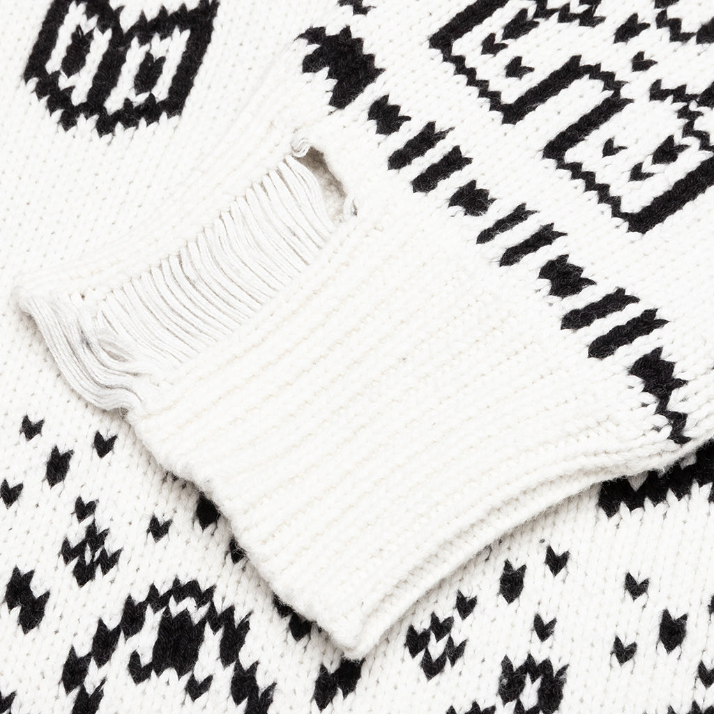 Lounge Sweater - White/Black