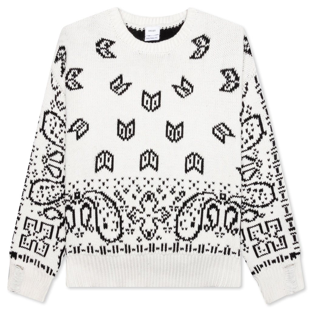 Lounge Sweater - White/Black