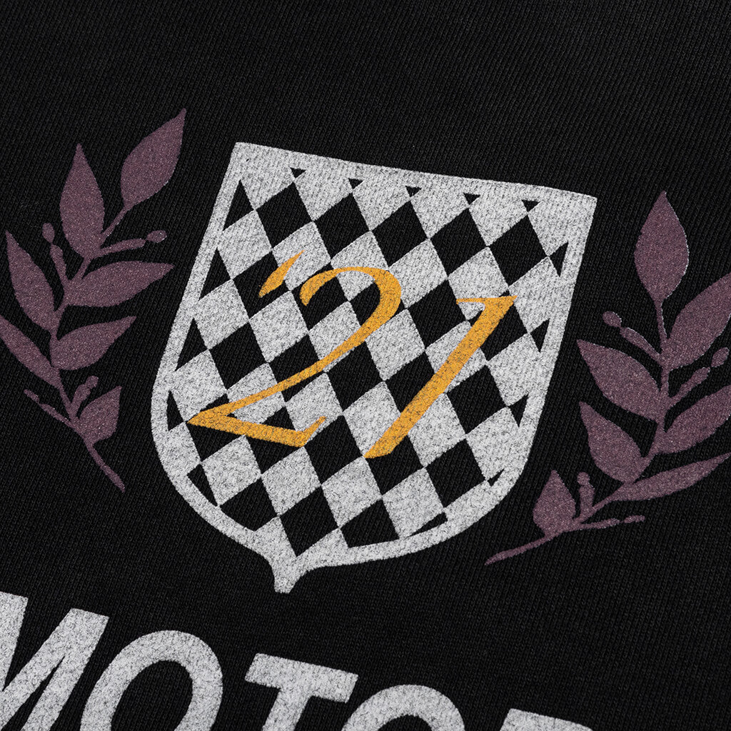 Motor Crest Crew - Black