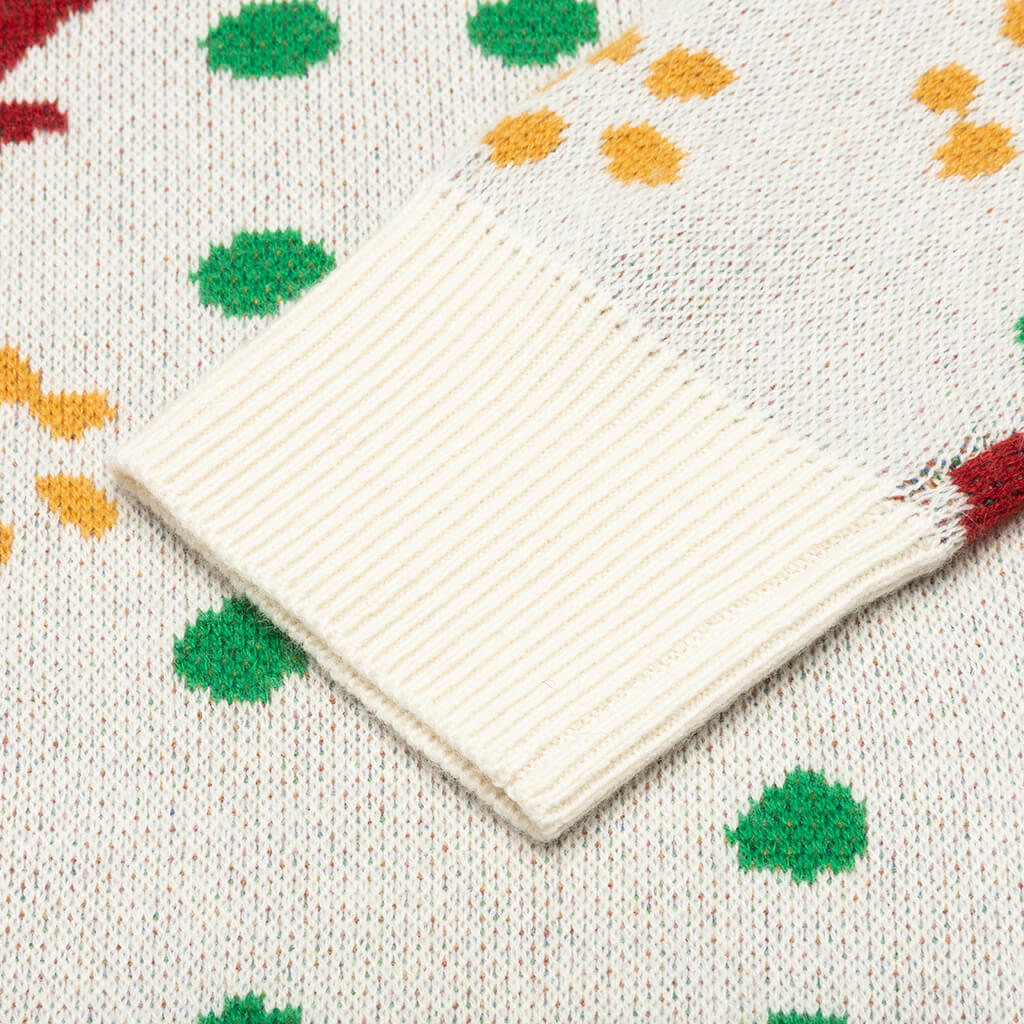 Multi Color Bandana Crew - Creme/Multi