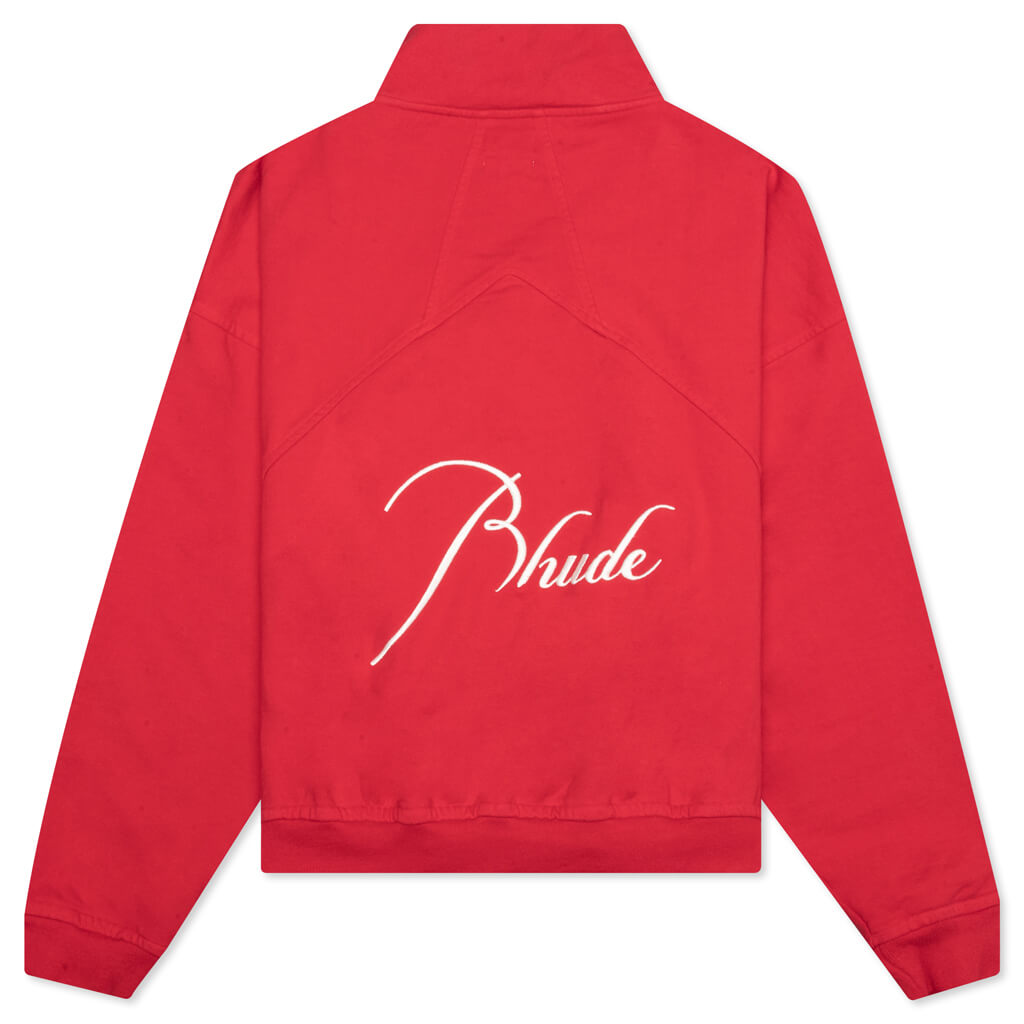 Quarter Zip - Cherry Red