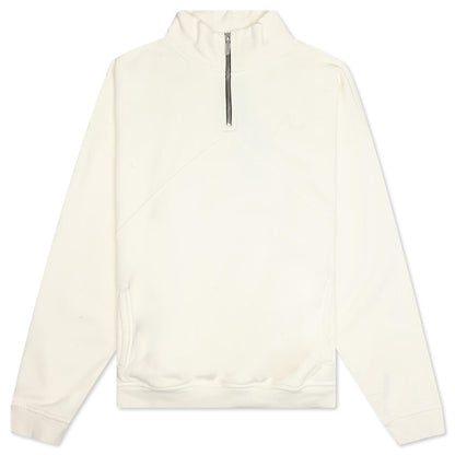 Quarter Zip - Vintage White/Black