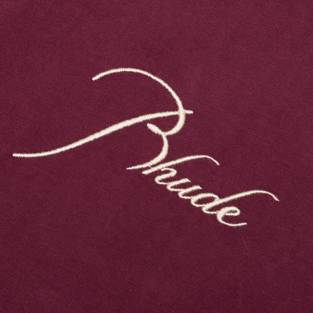 Reverse L/S Tee - Bordeux