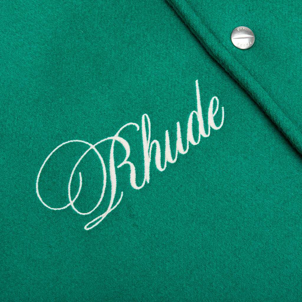 Tile Varsity Jacket - Menthol/Creme