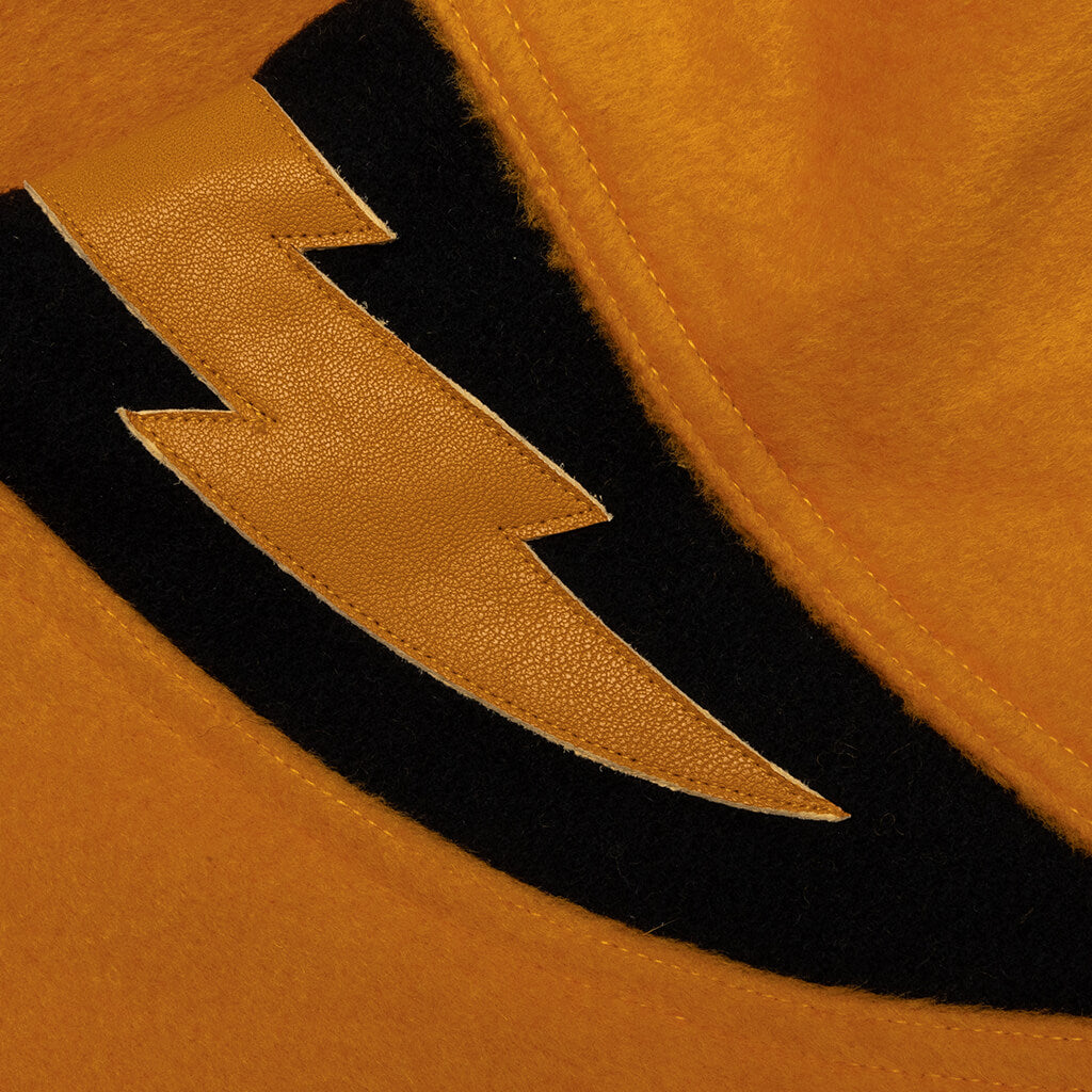 Wool Lightning Bomber - Mustard