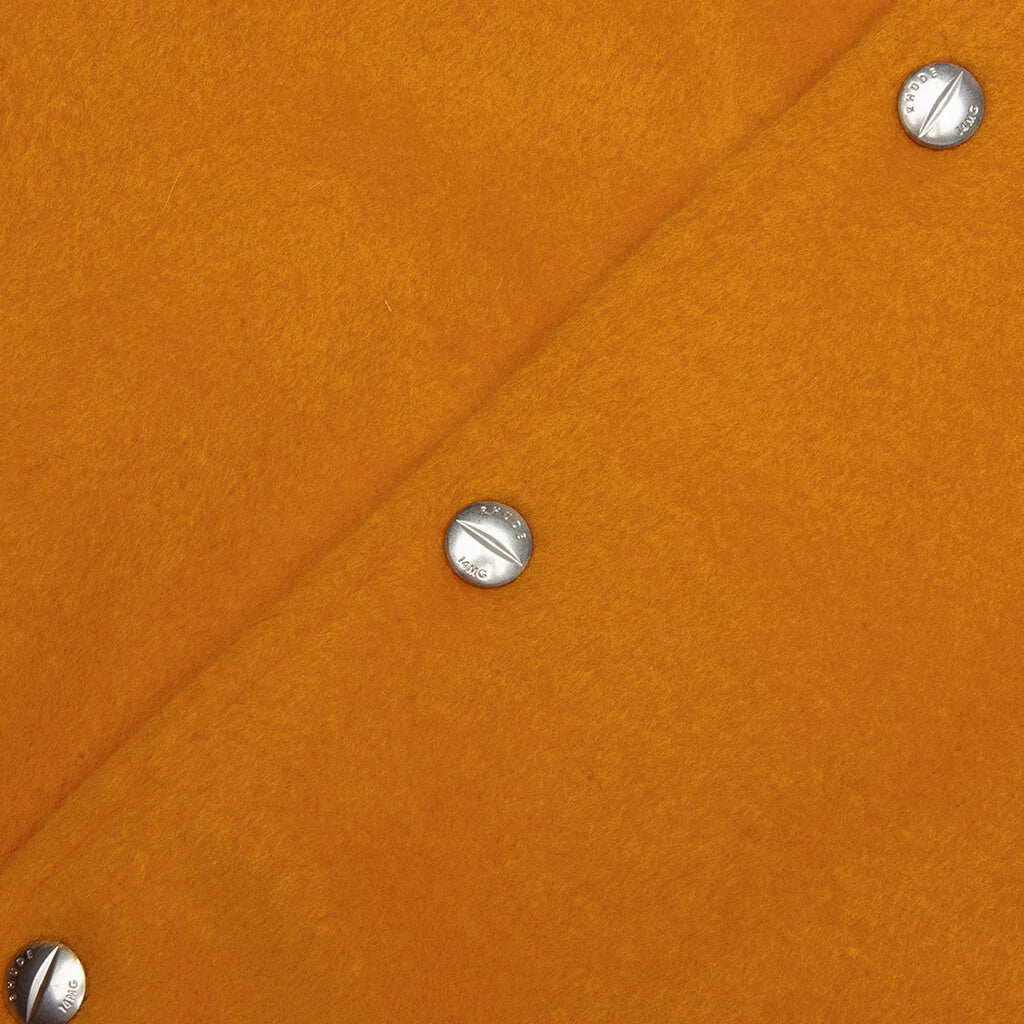 Wool Lightning Bomber - Mustard