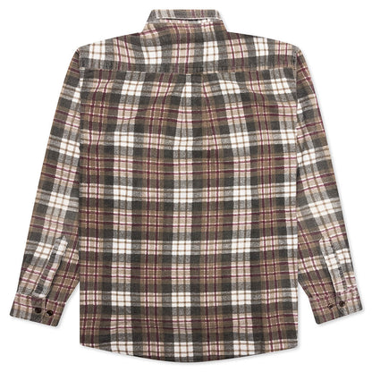 Ribbon Flannel Shirt - Assorted