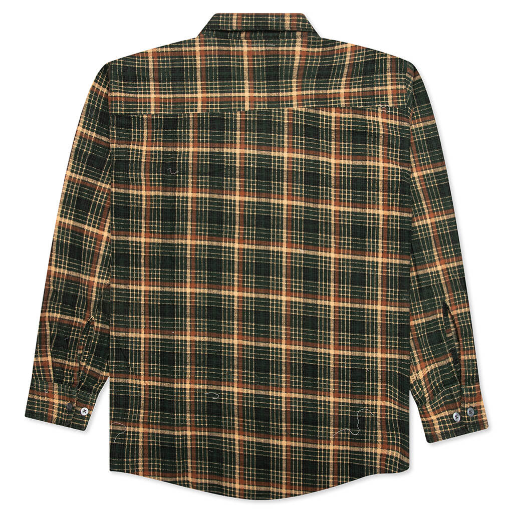 Ribbon Flannel Shirt - Assorted