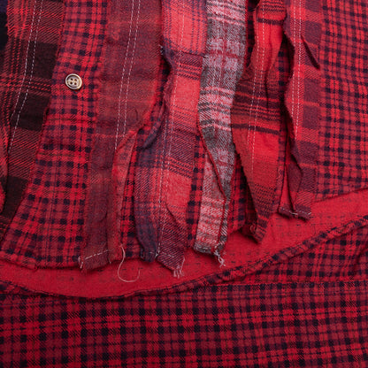 Ribbon Over Dye Flannel Shirt - Assorted