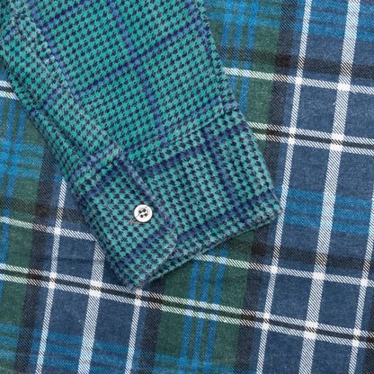 Ribbon Wide Flannel Shirt - Assorted